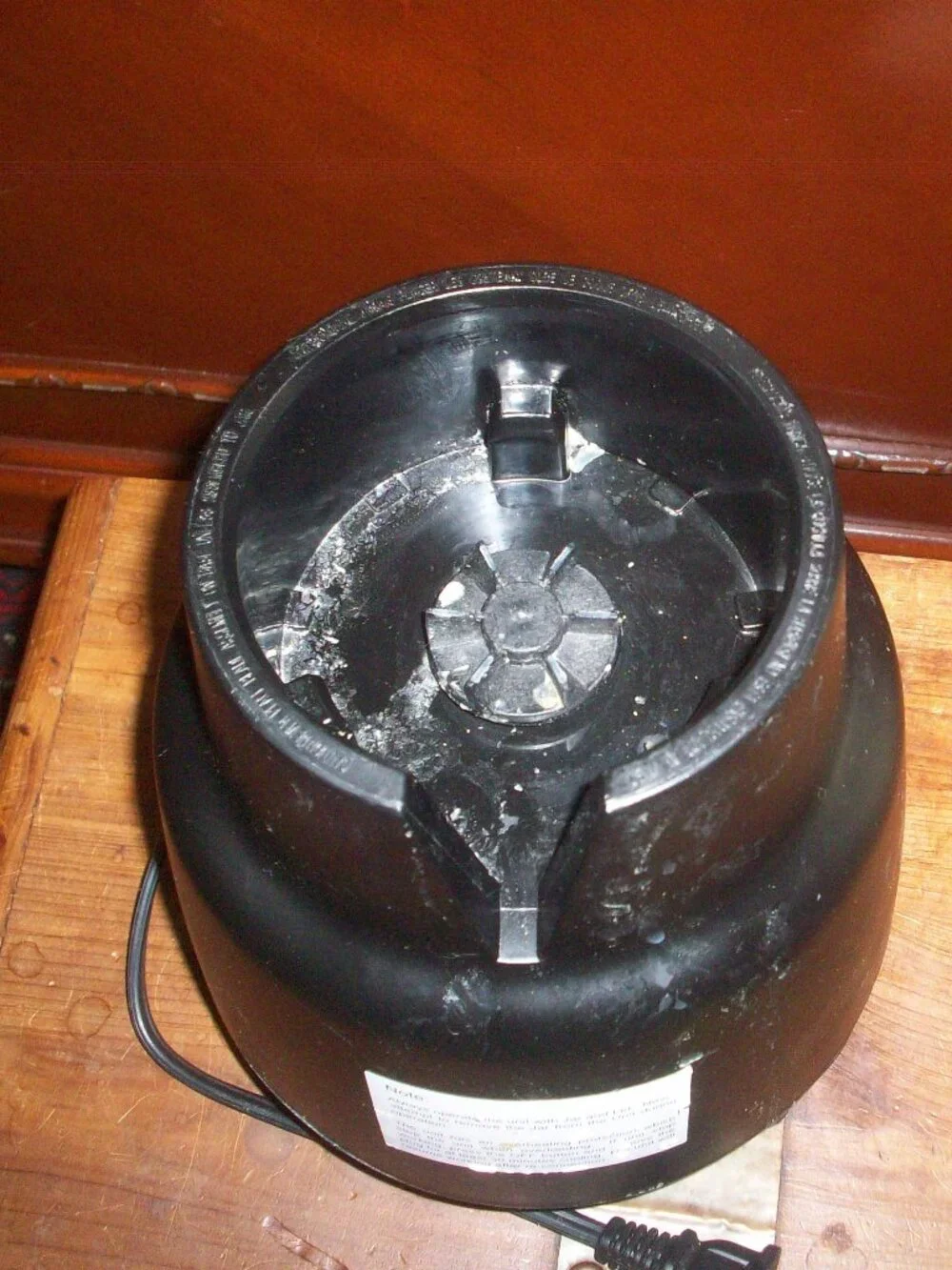 Walmart Mainstays Blender Replacement Black Base 500W 5-Speed Ice-Crushing Motor